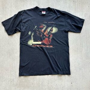 Vintage John Lee Hooker T Shirt The Healer 90s Blues Band Merch Large